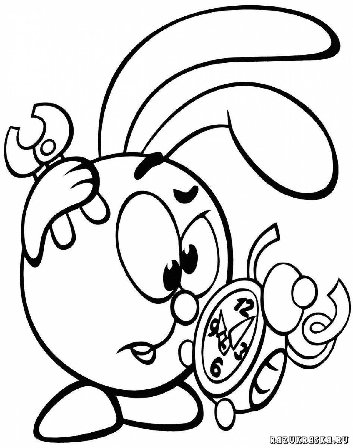 Funny smeshariki coloring pages