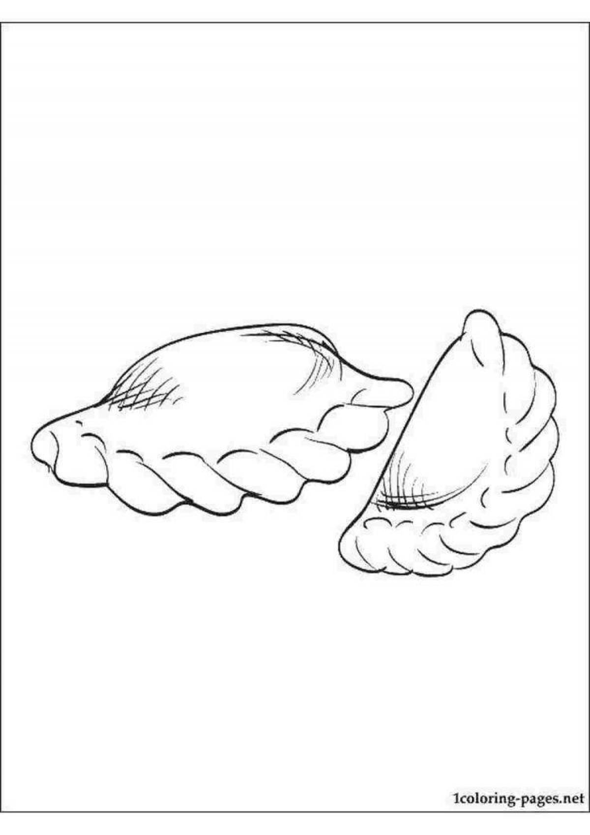 Junior dumplings coloring page