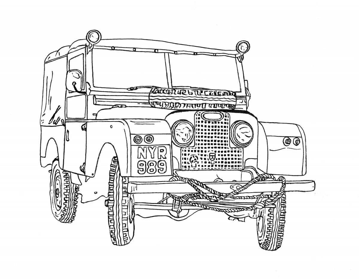 Incredible UAZ coloring book for kids