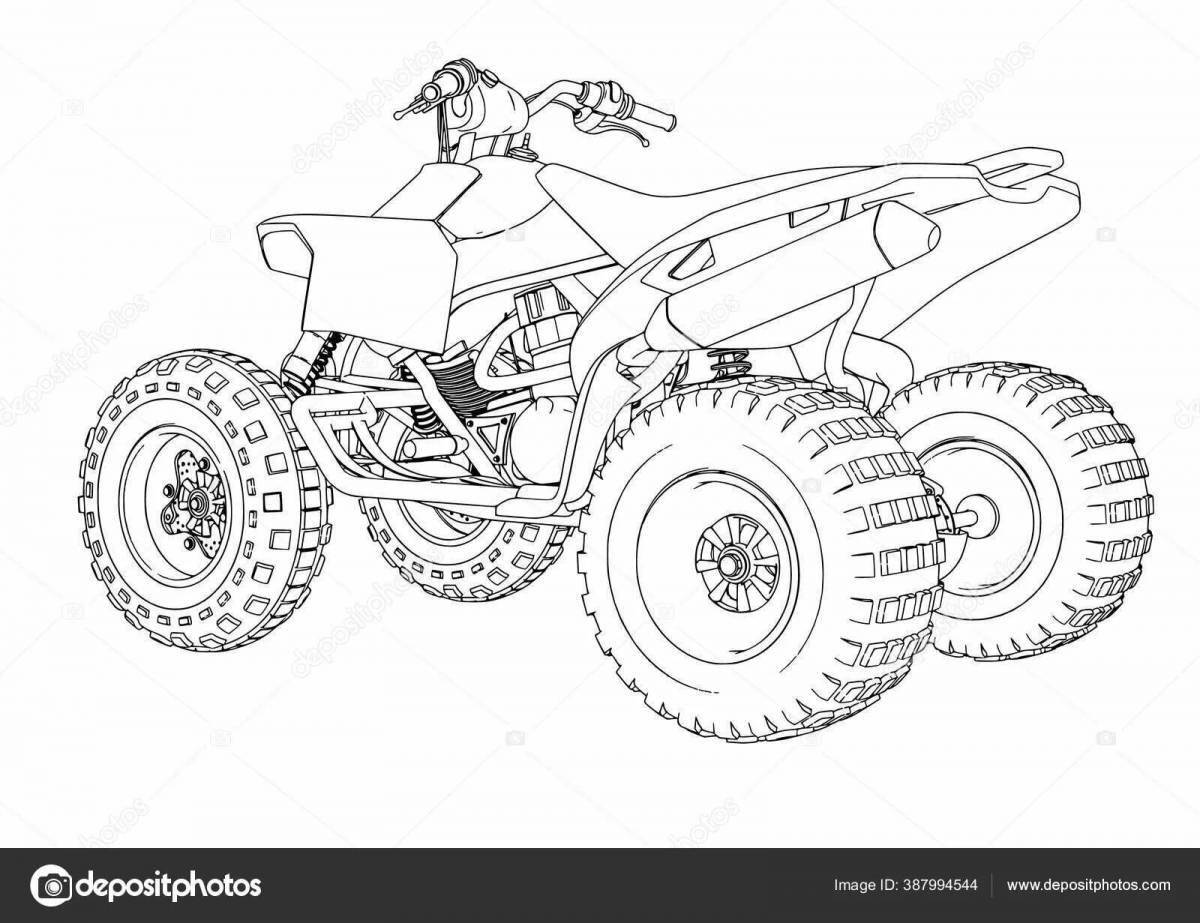 Radiant atv coloring book for boys