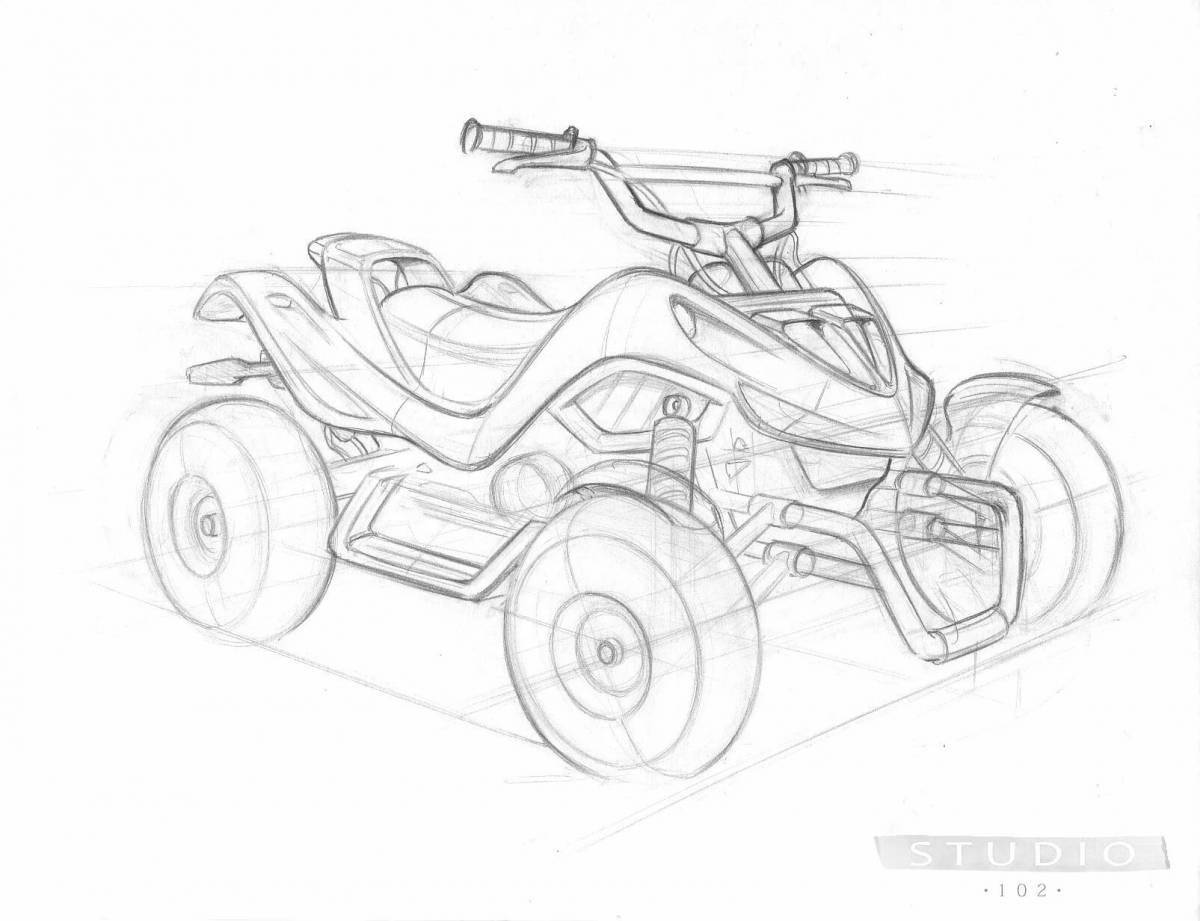 Luxury ATV coloring for boys