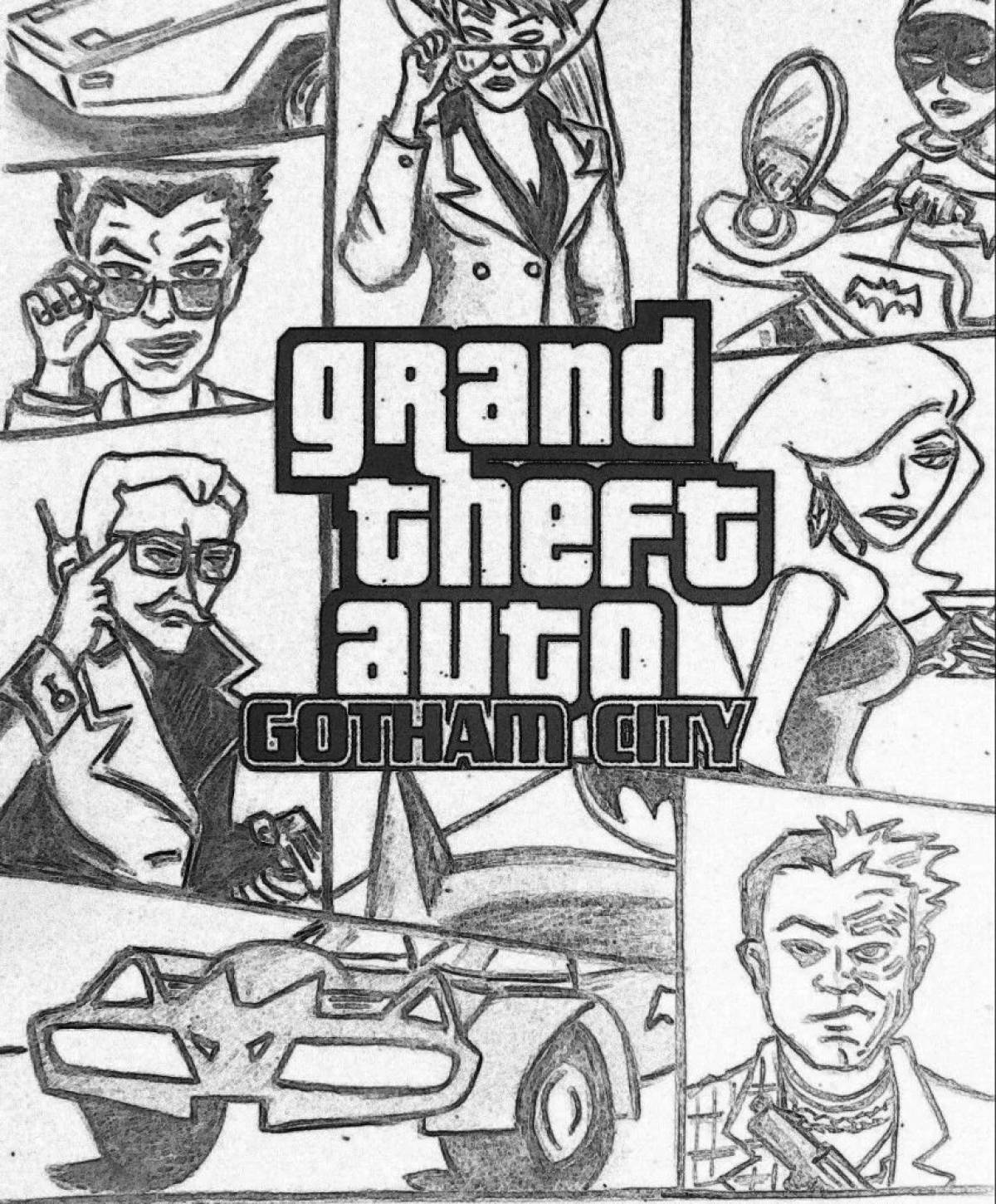 Comic games gta 5 coloring