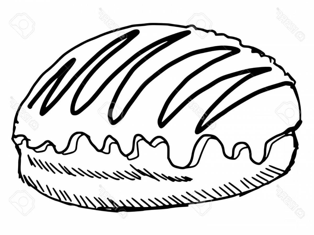 Sparkling Loaf Coloring Page for Toddlers