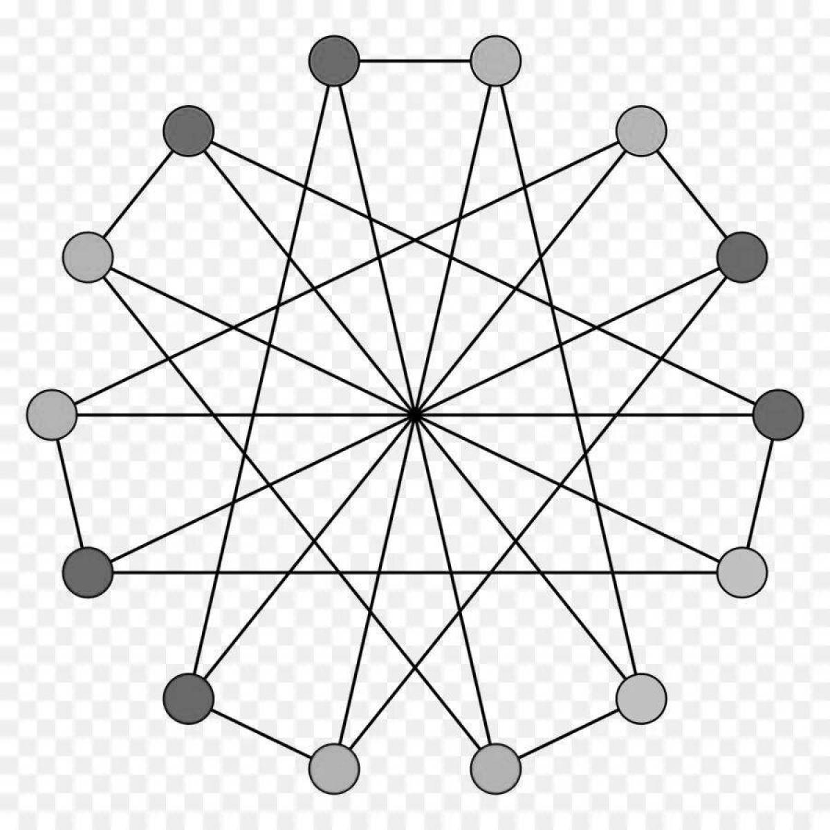 Bright coloring graphs in discrete mathematics