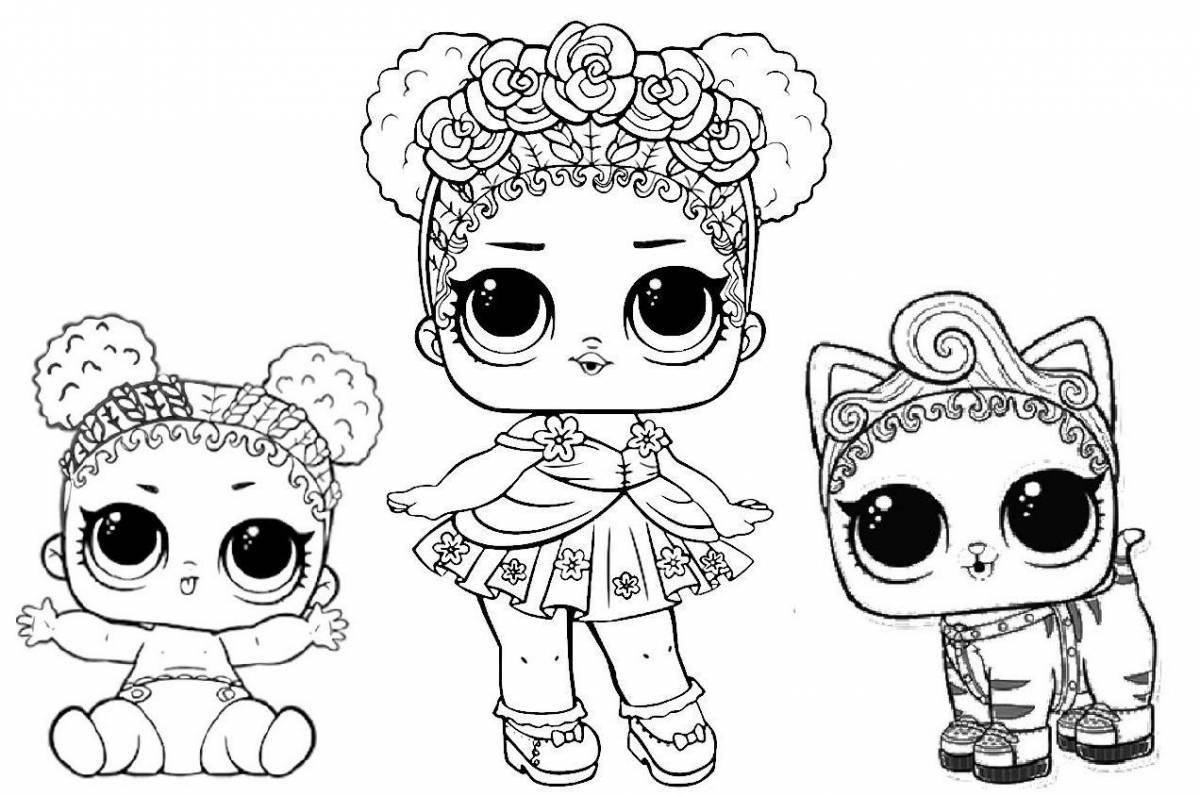 Coloring funny lol dolls