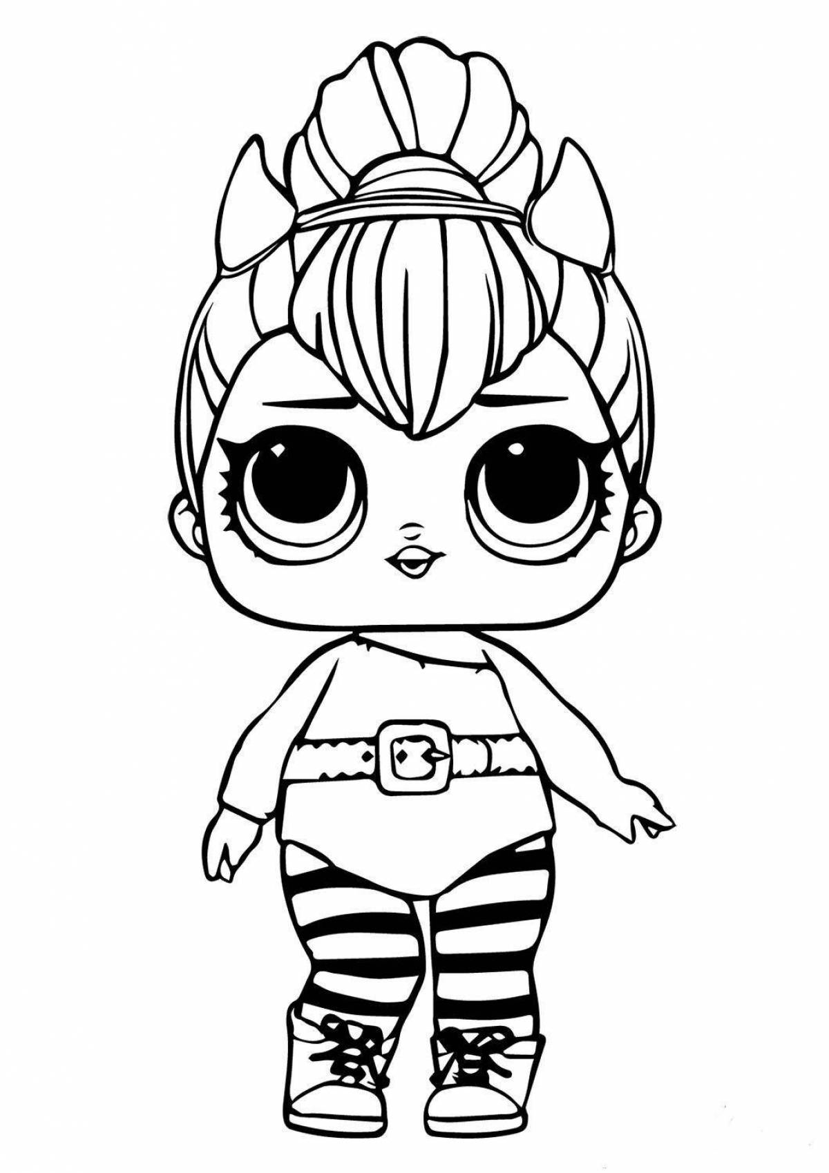 Gorgeous lol dolls coloring pages