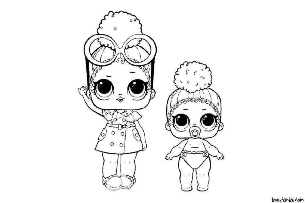 Colouring awesome lol dolls