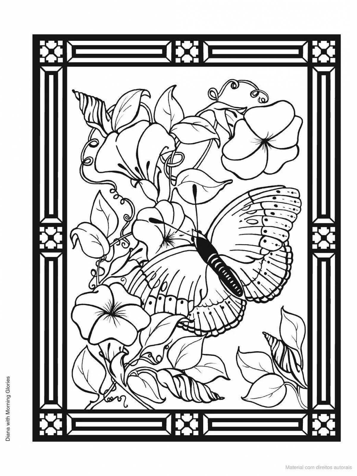 Attractive coloring for stained glass paints
