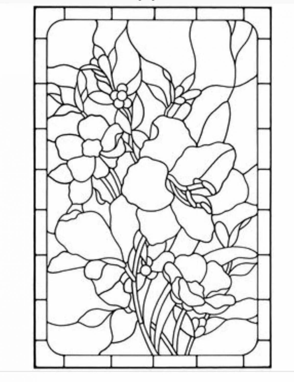 Luxury coloring for stained glass paints
