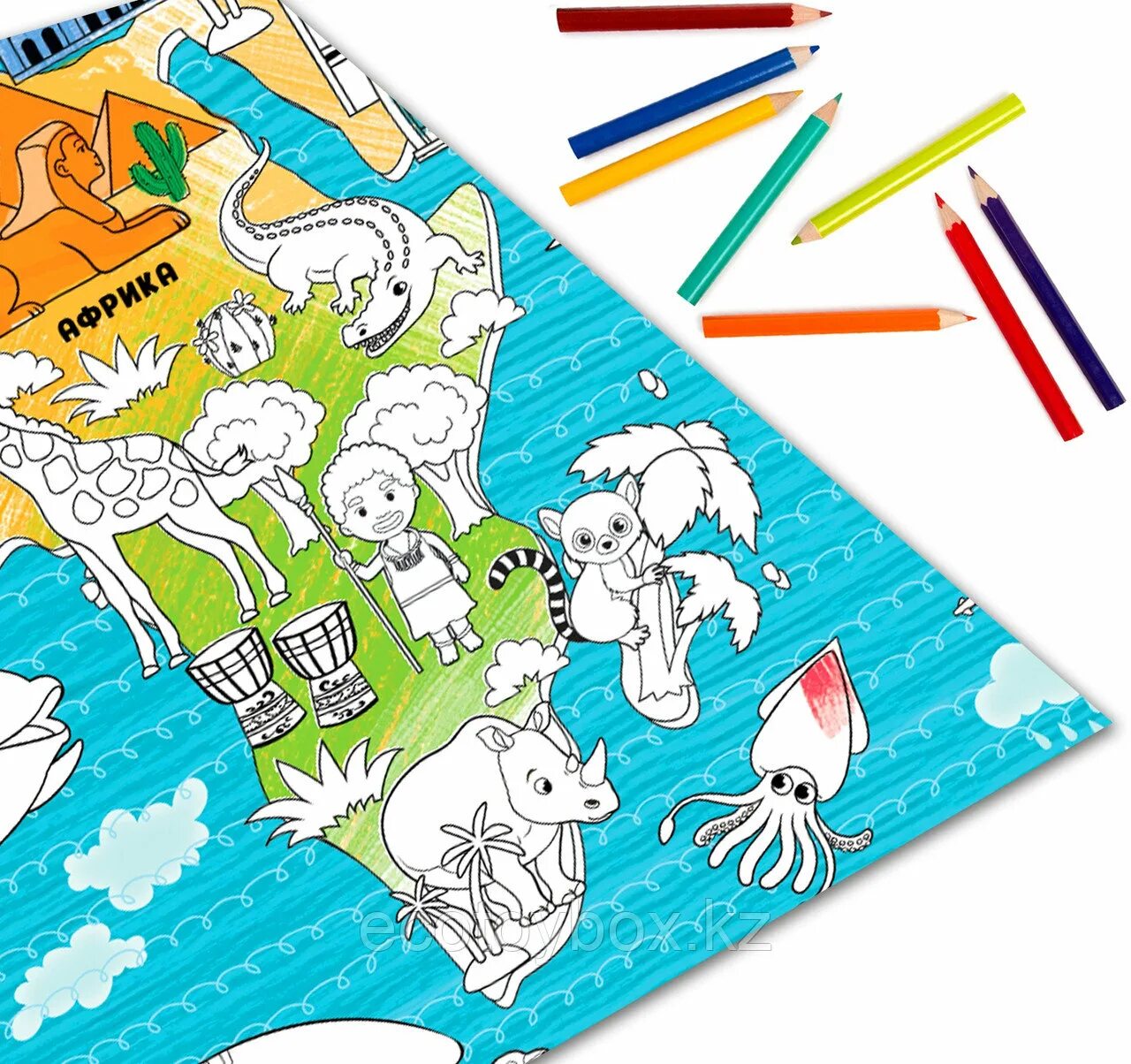 Величественная гигантская карта мира