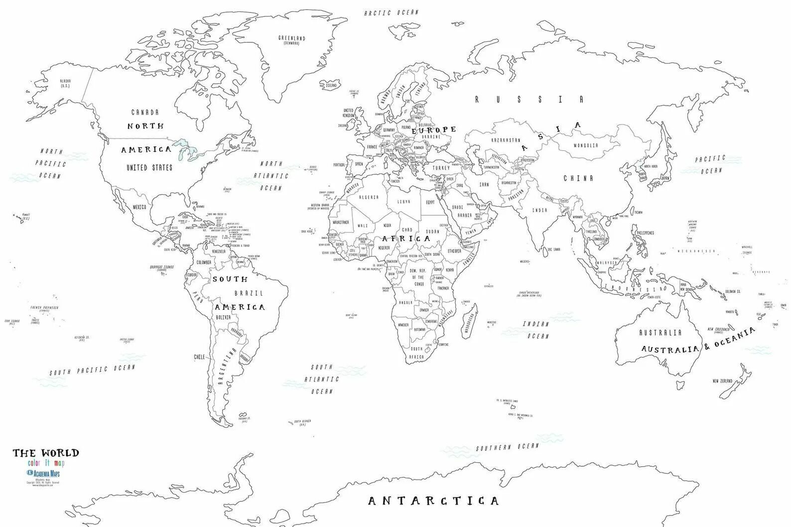 Giant world map #5