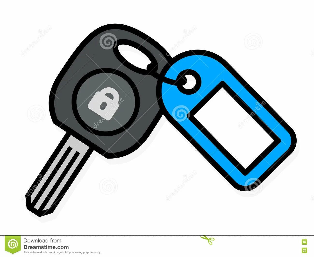 Привлекательная раскраска ключей от машины