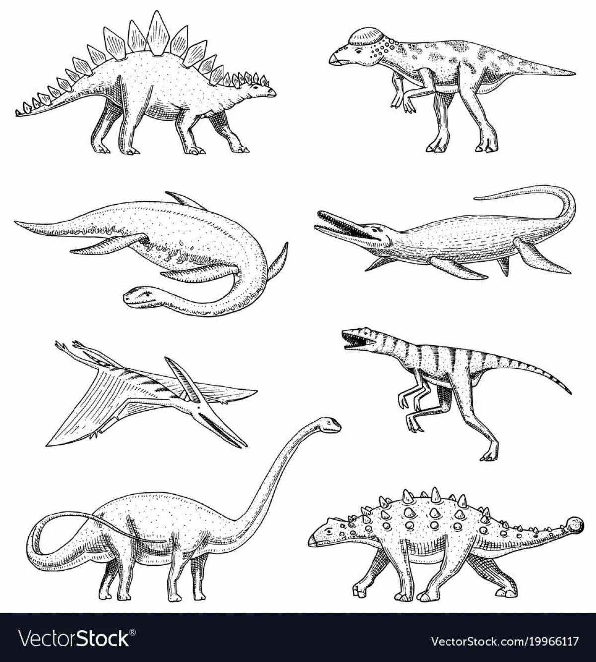 Mosasaurus coloring book for kids