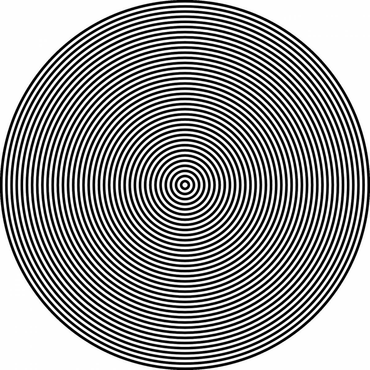 Hypnotic Spiral Portrait Coloring