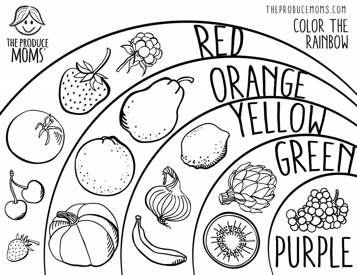 Juicy food for coloring
