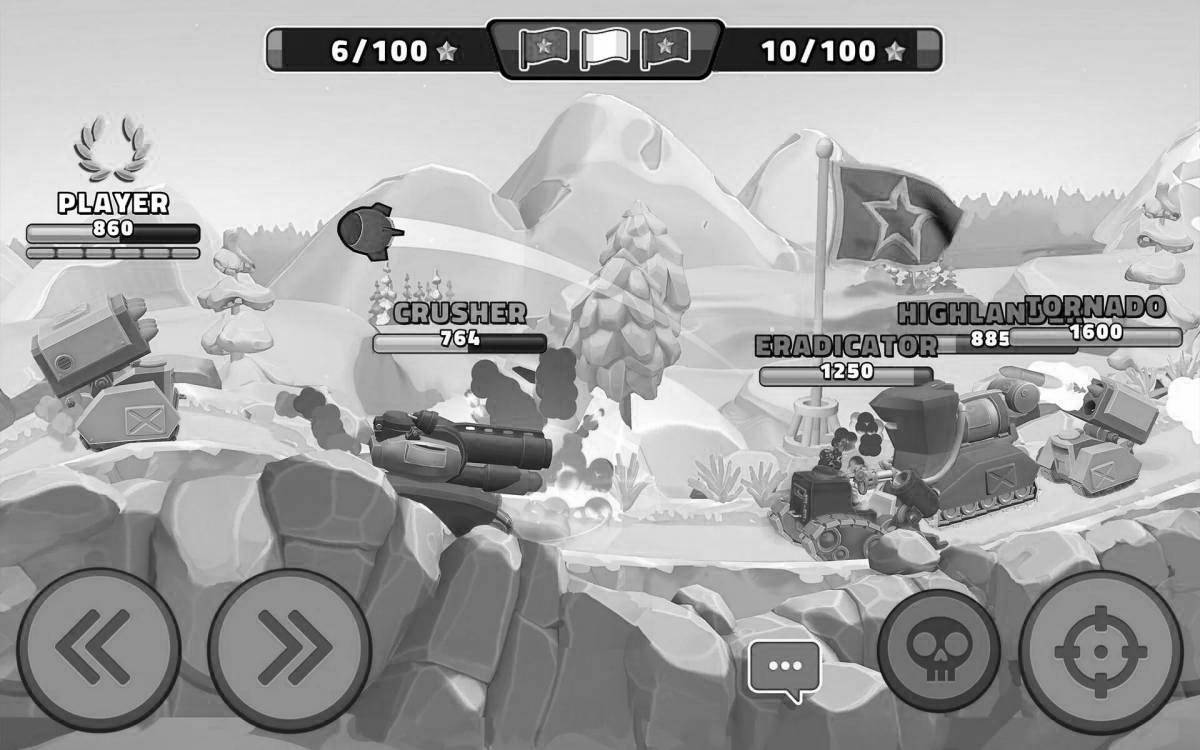 Photo Great steel hills coloring page