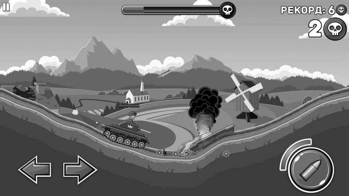 Photo Royal steel hills coloring page