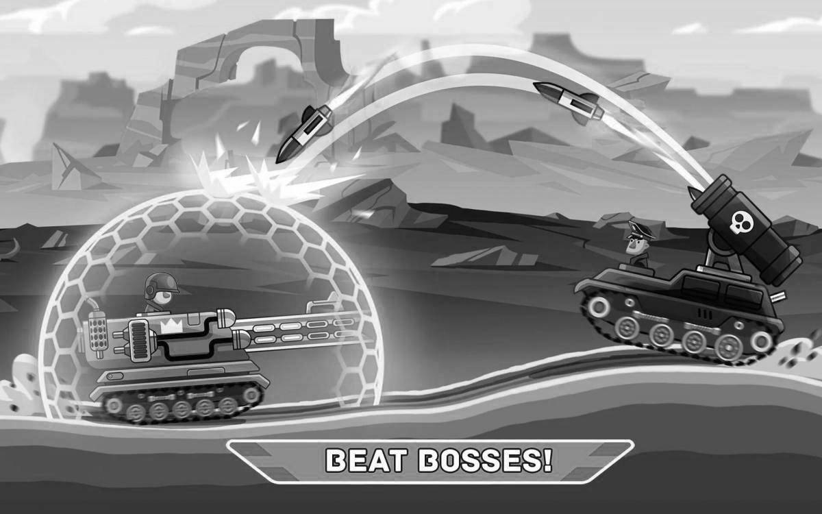 Photo Coloring brightly shaded steel hills