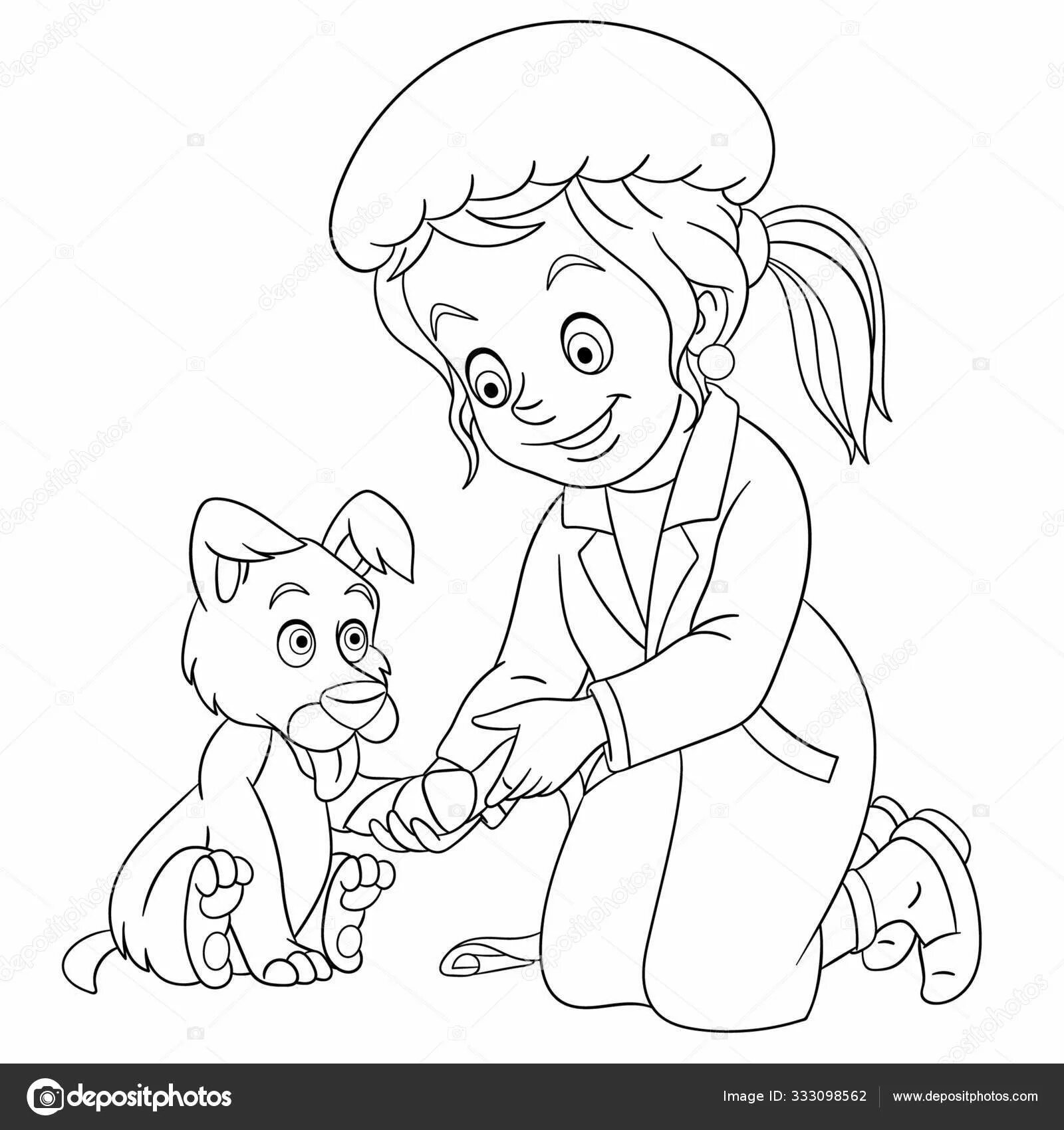 Ветеринара с животными #2