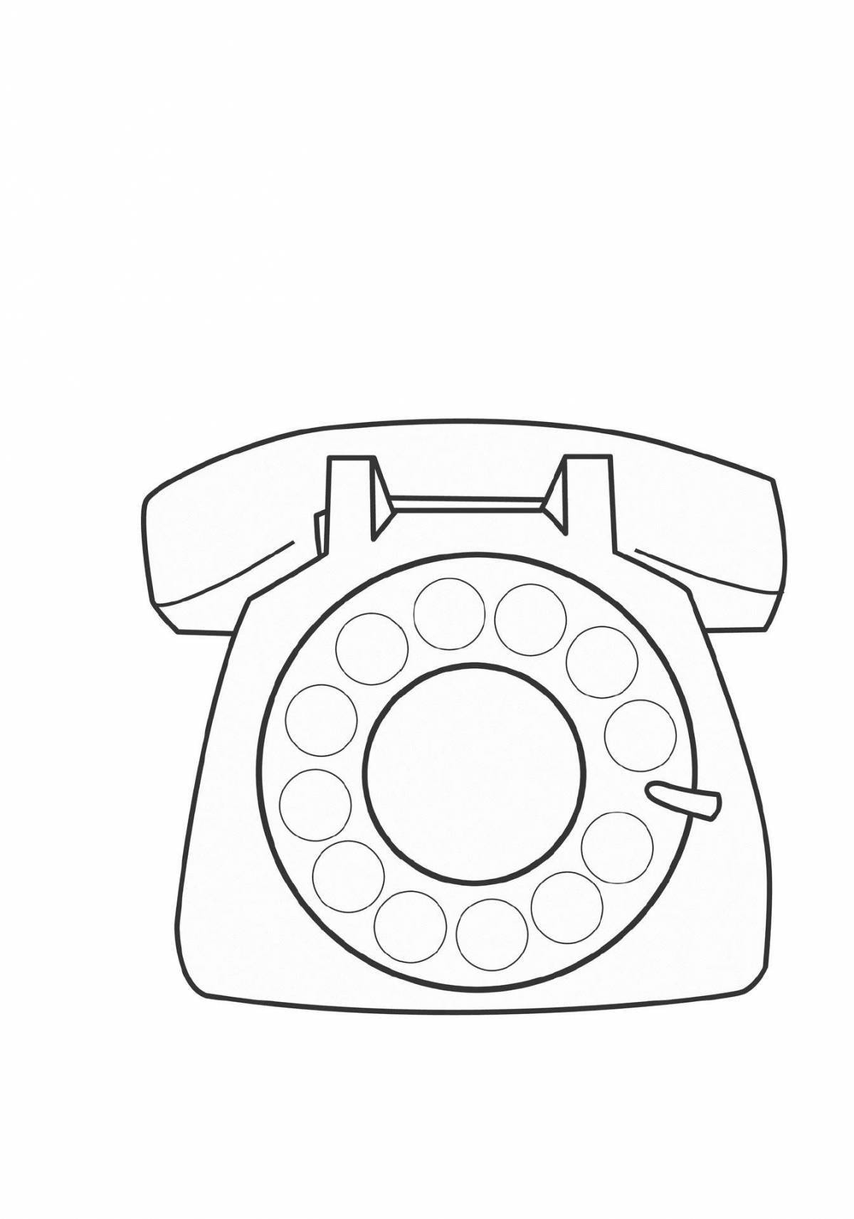 Delightful coloring paper phone