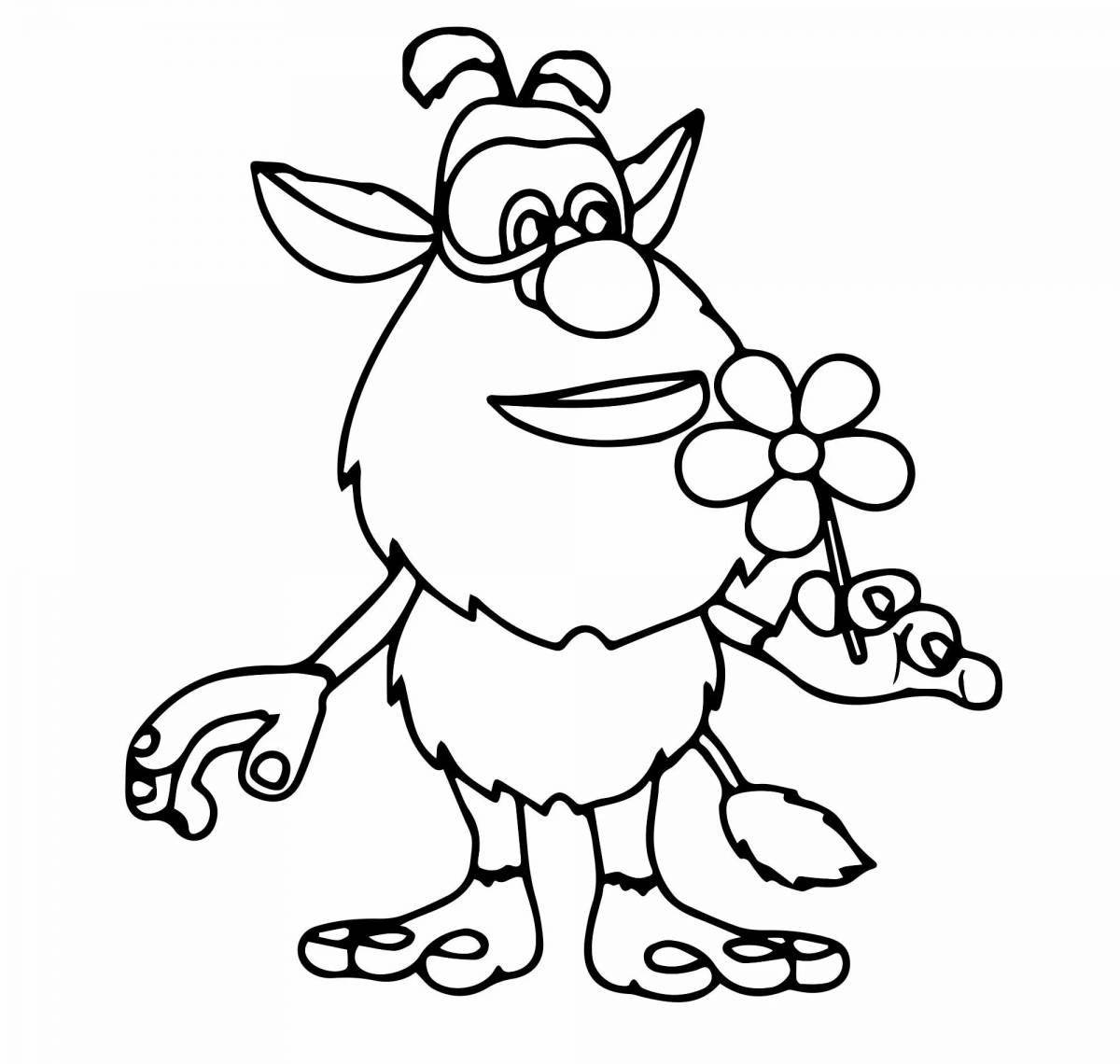 Charming buba coloring with cheese