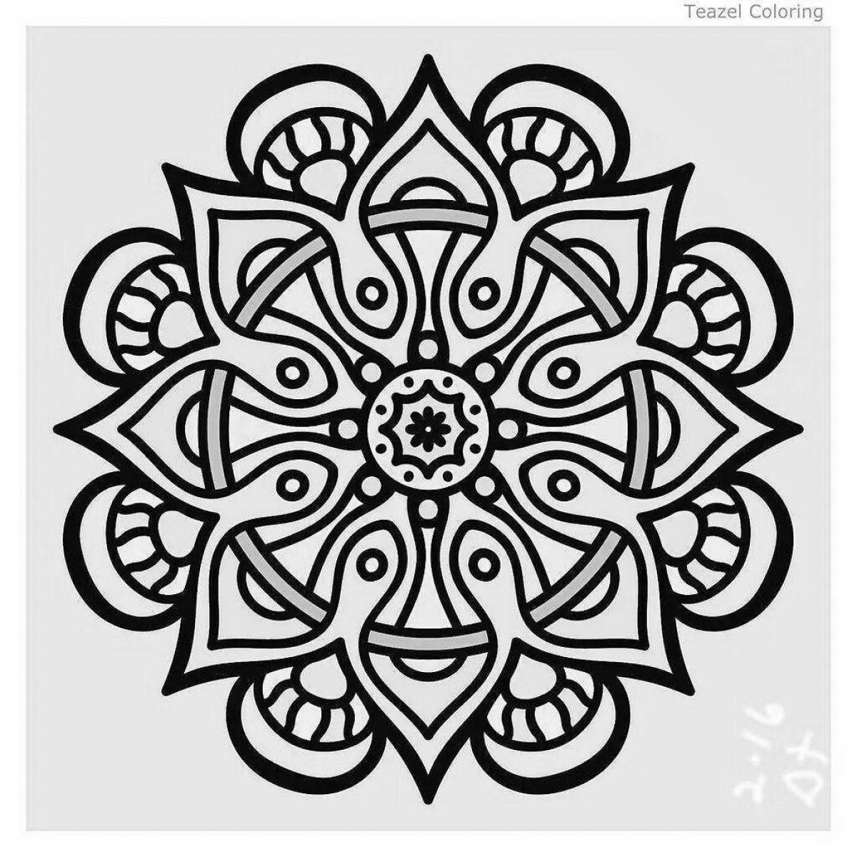 Fabulous arabesque coloring pages for kids
