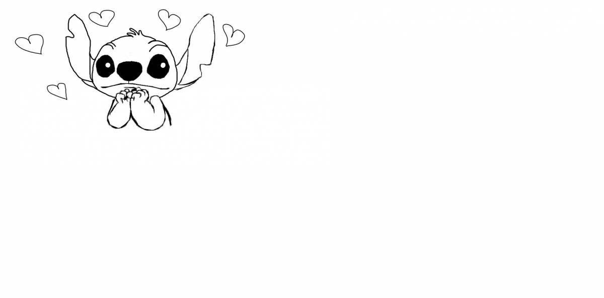 Delightful coloring book with hearts