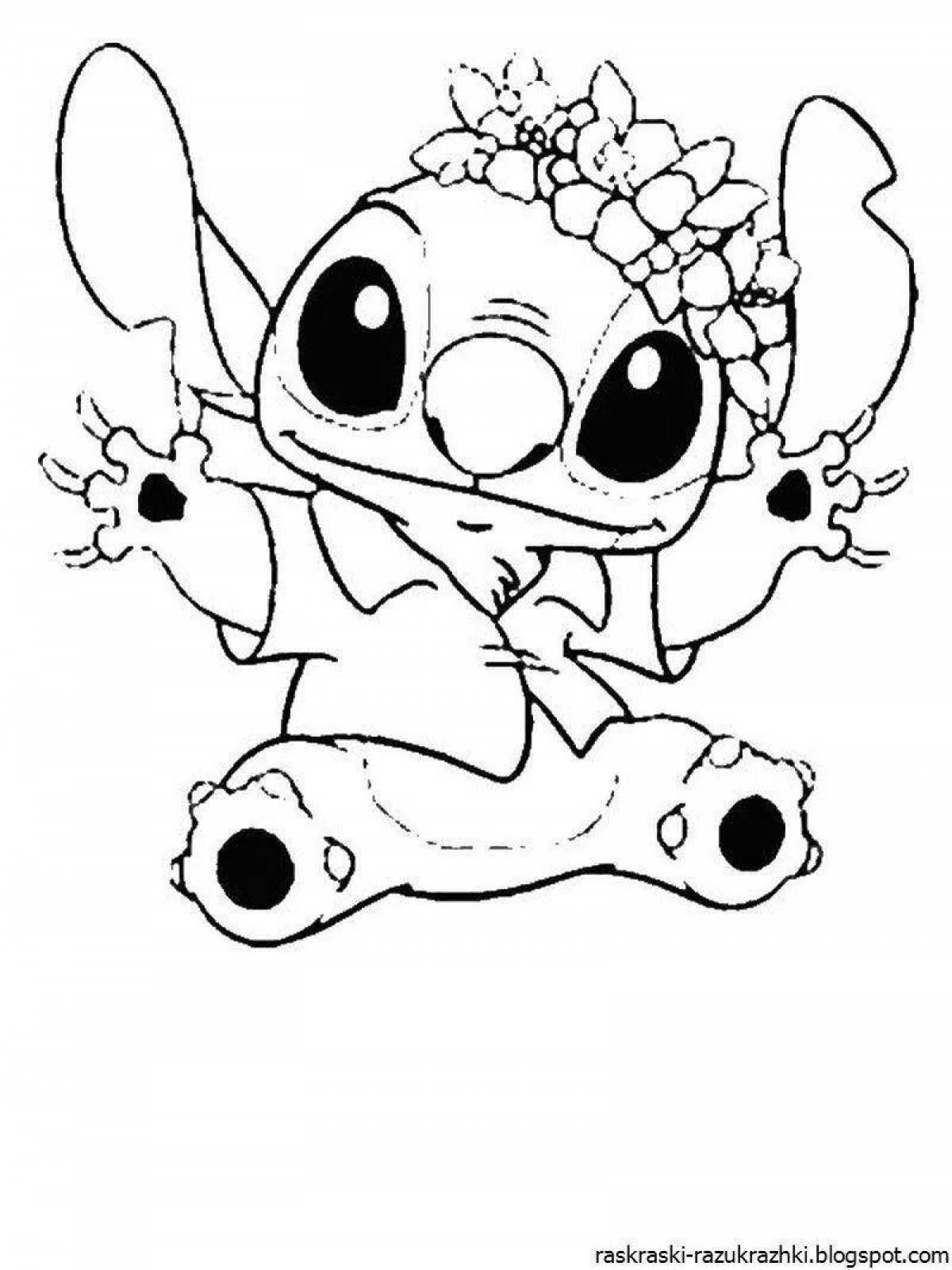 Sweet coloring with hearts