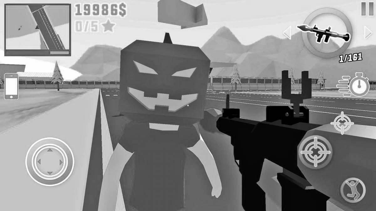 Cool dude simulator coloring book