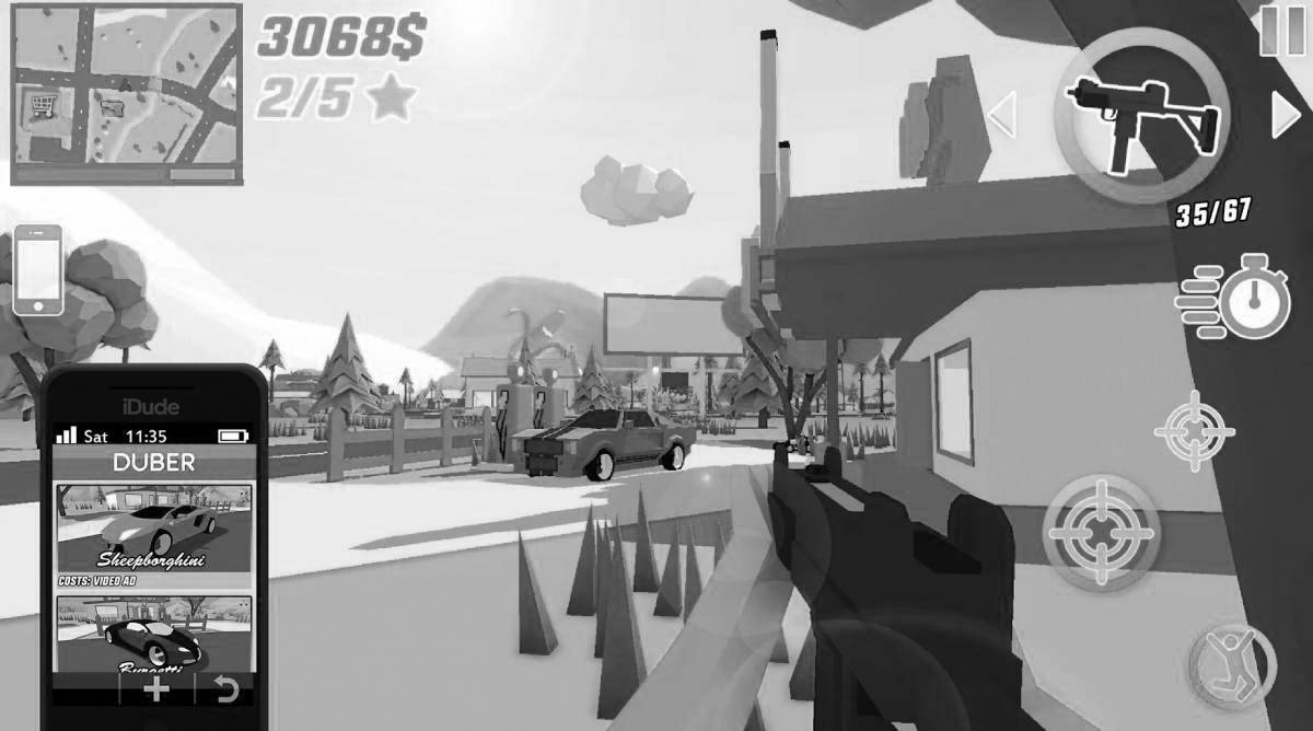 Coloring bright dude simulator