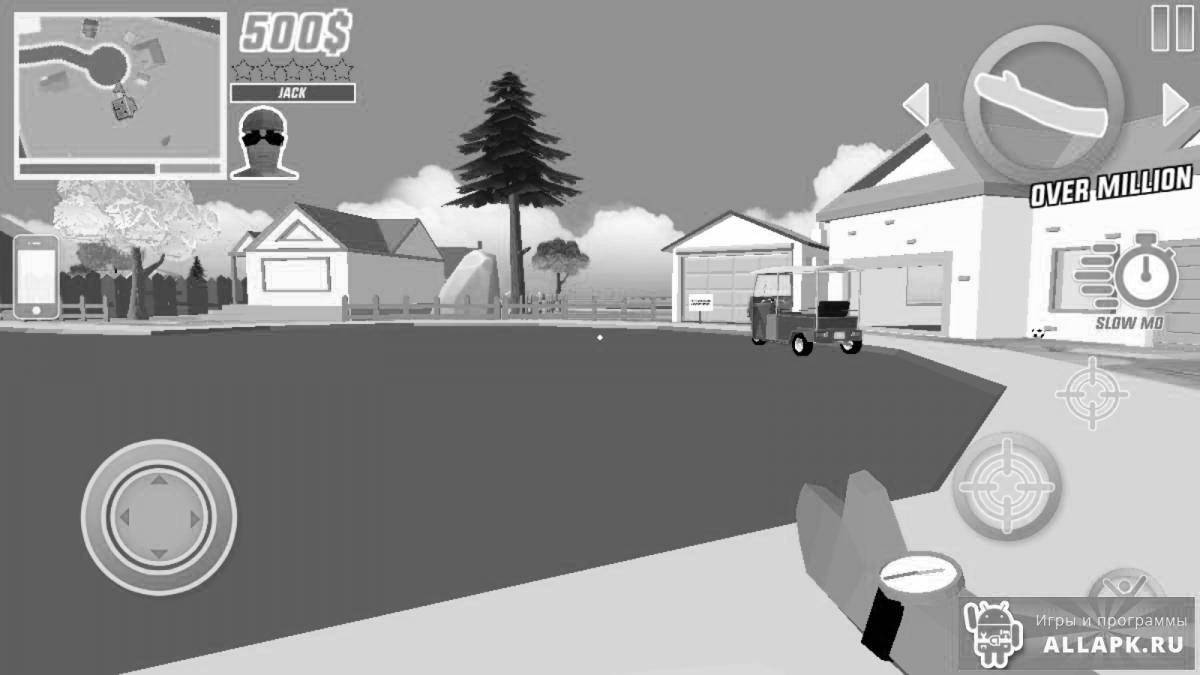 Amazing cool dude simulator coloring page