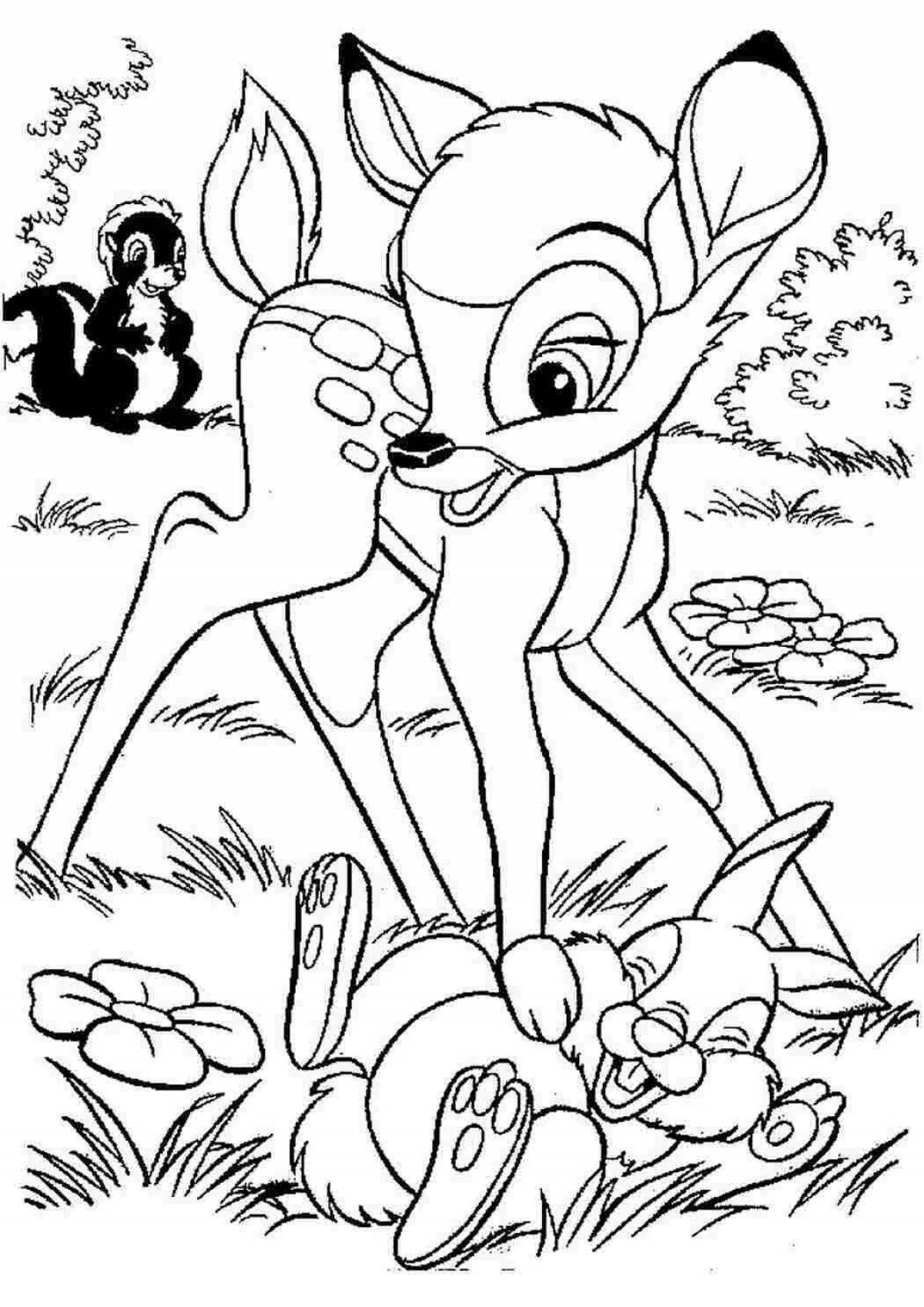 Bambi Bunny coloring book