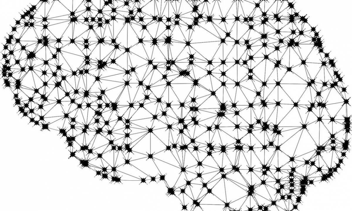 Привлекательная страница раскраски нейронной сети