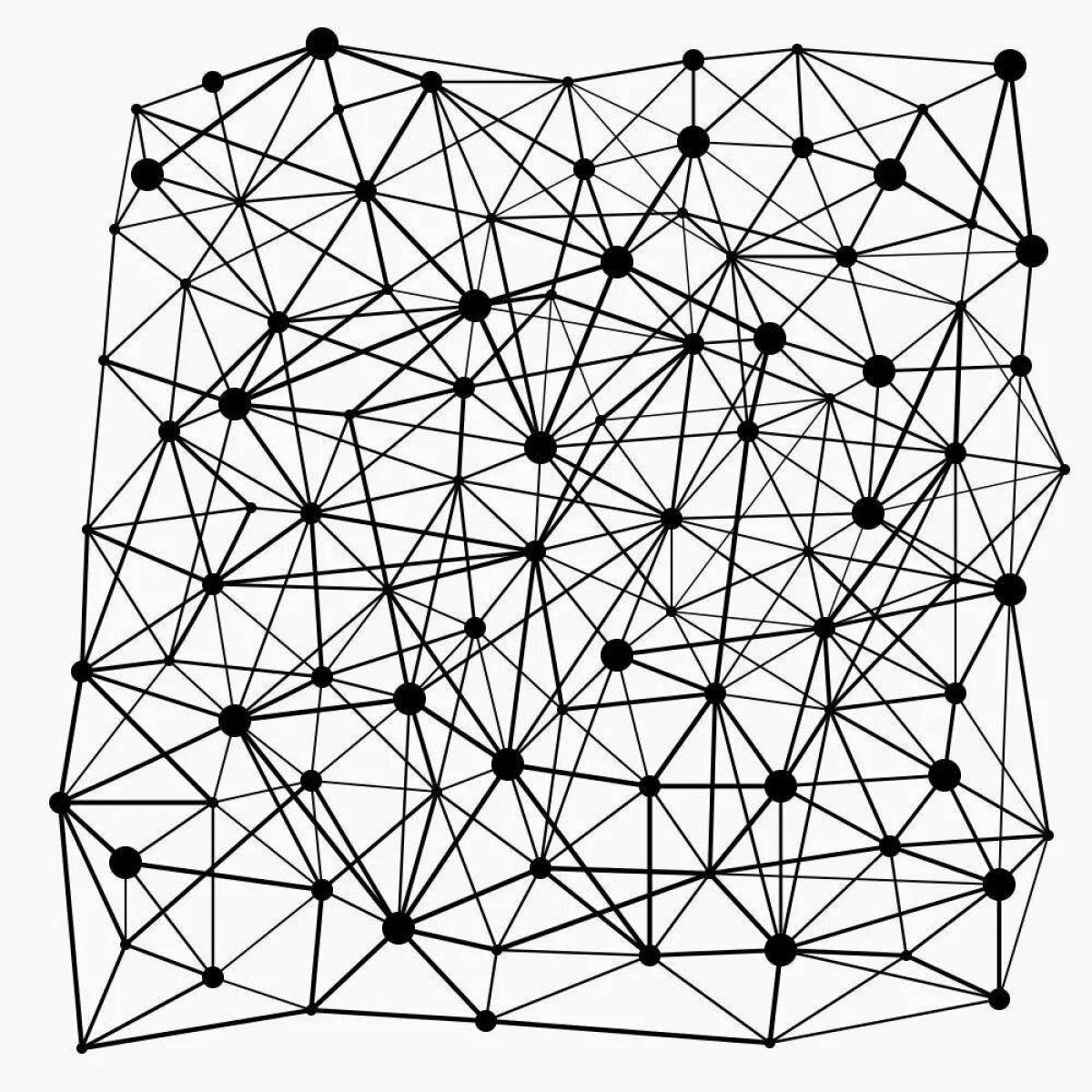 Заманчивая страница раскраски нейронной сети