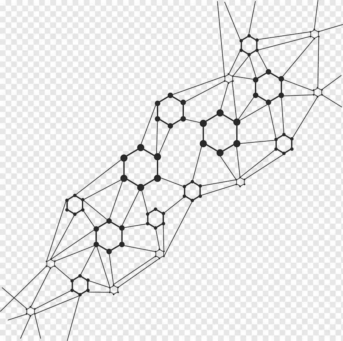 An animated neural network coloring page