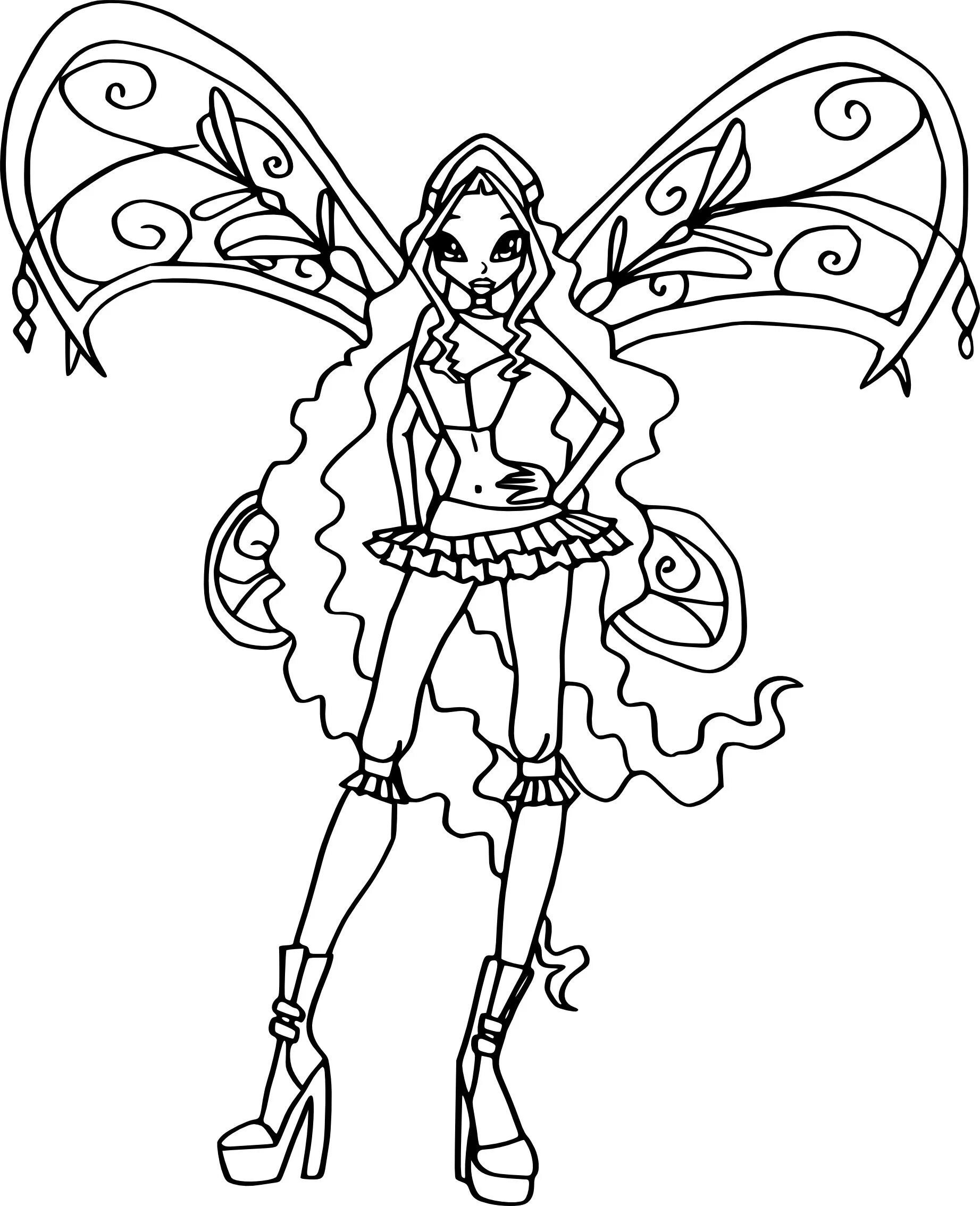 Hypnotic coloring winx muse belivix