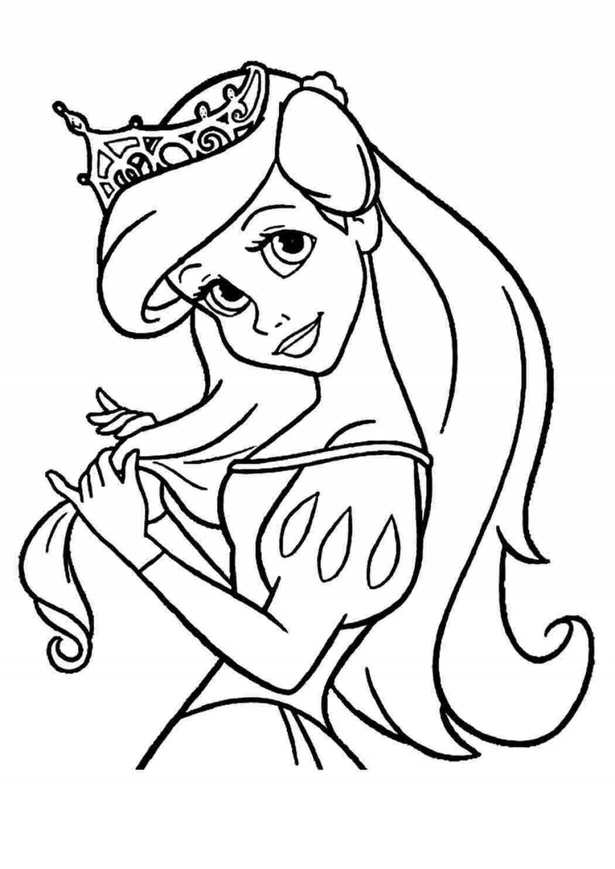 Fun coloring ariel with legs