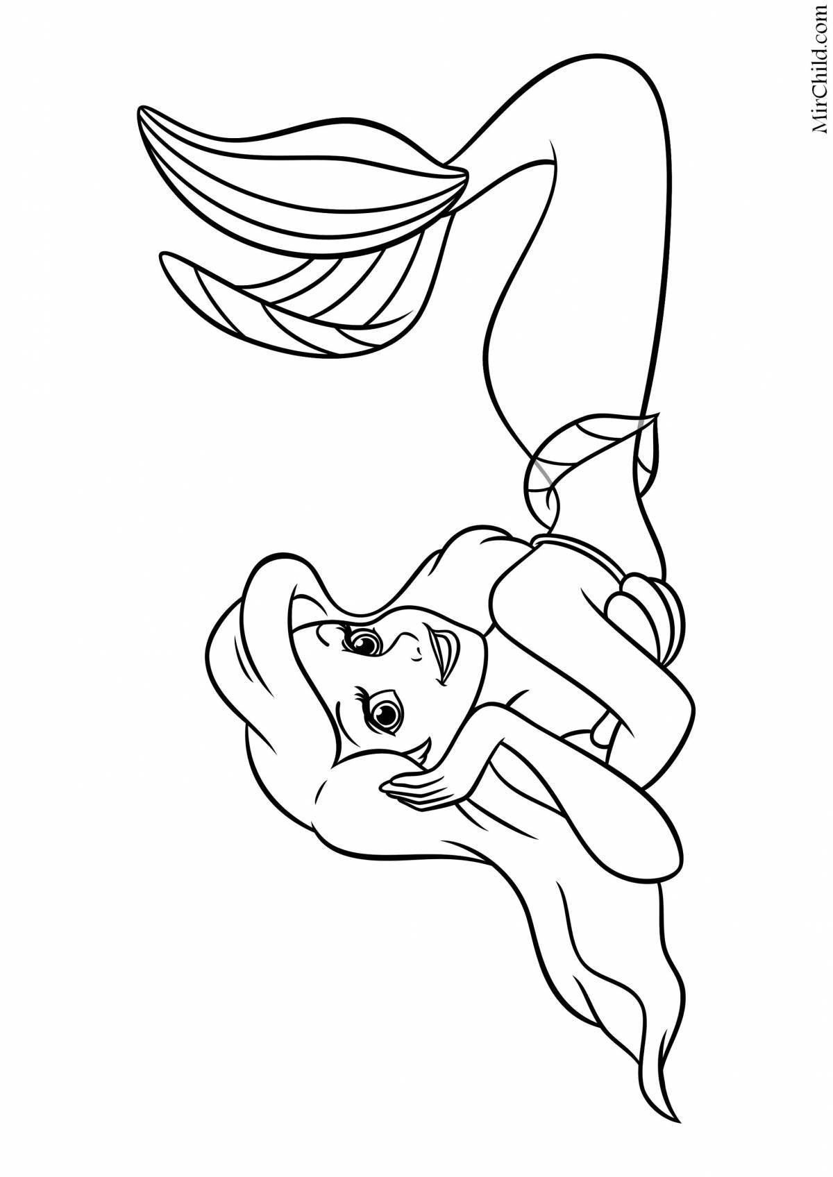 Animated coloring ariel legs