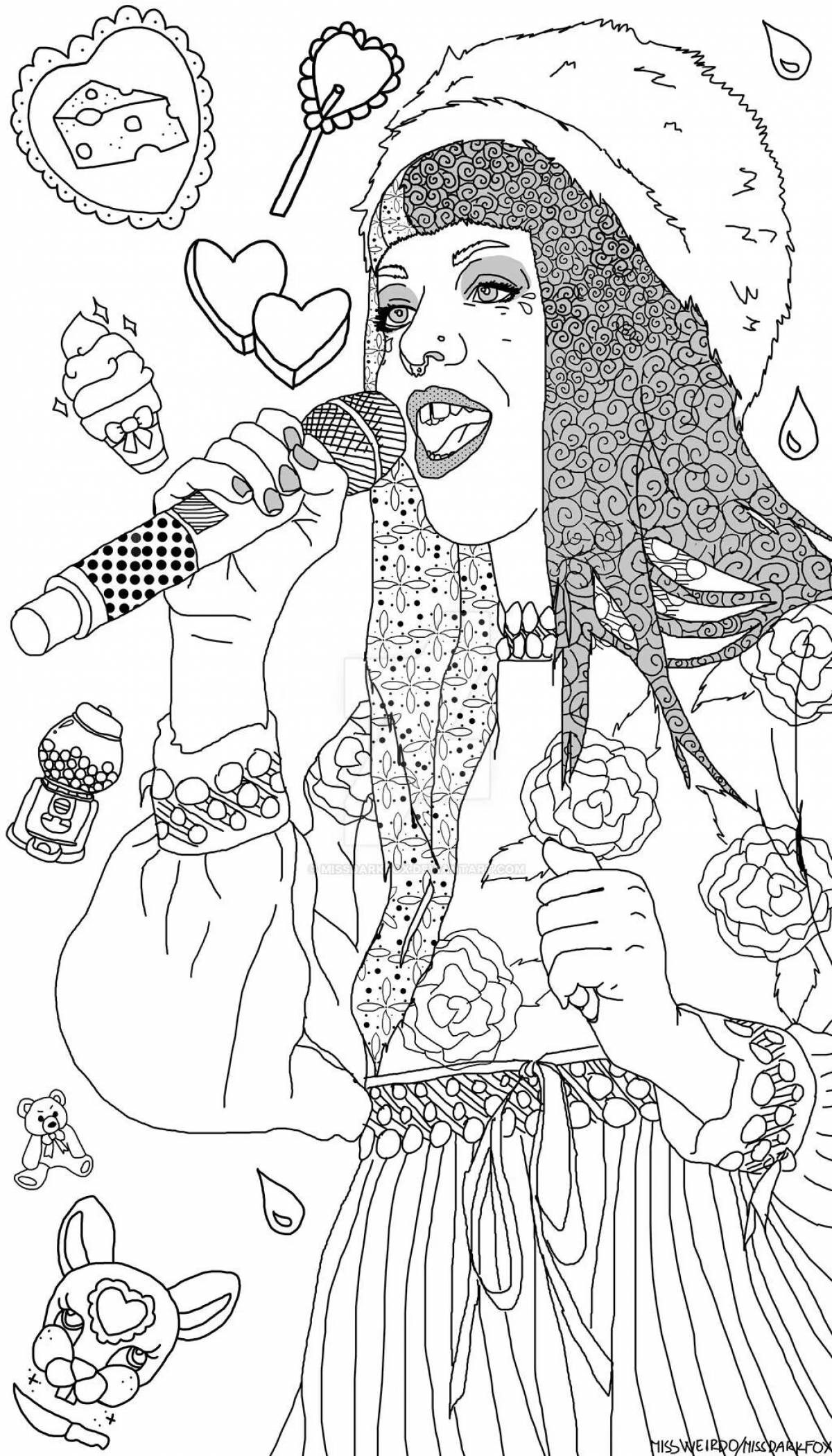 Exciting crybaby coloring book