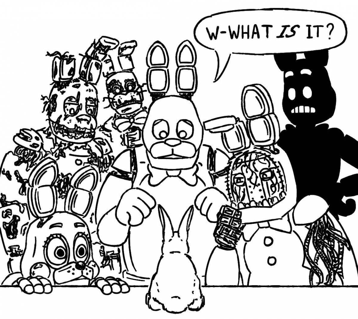 Fun coloring game animatronics