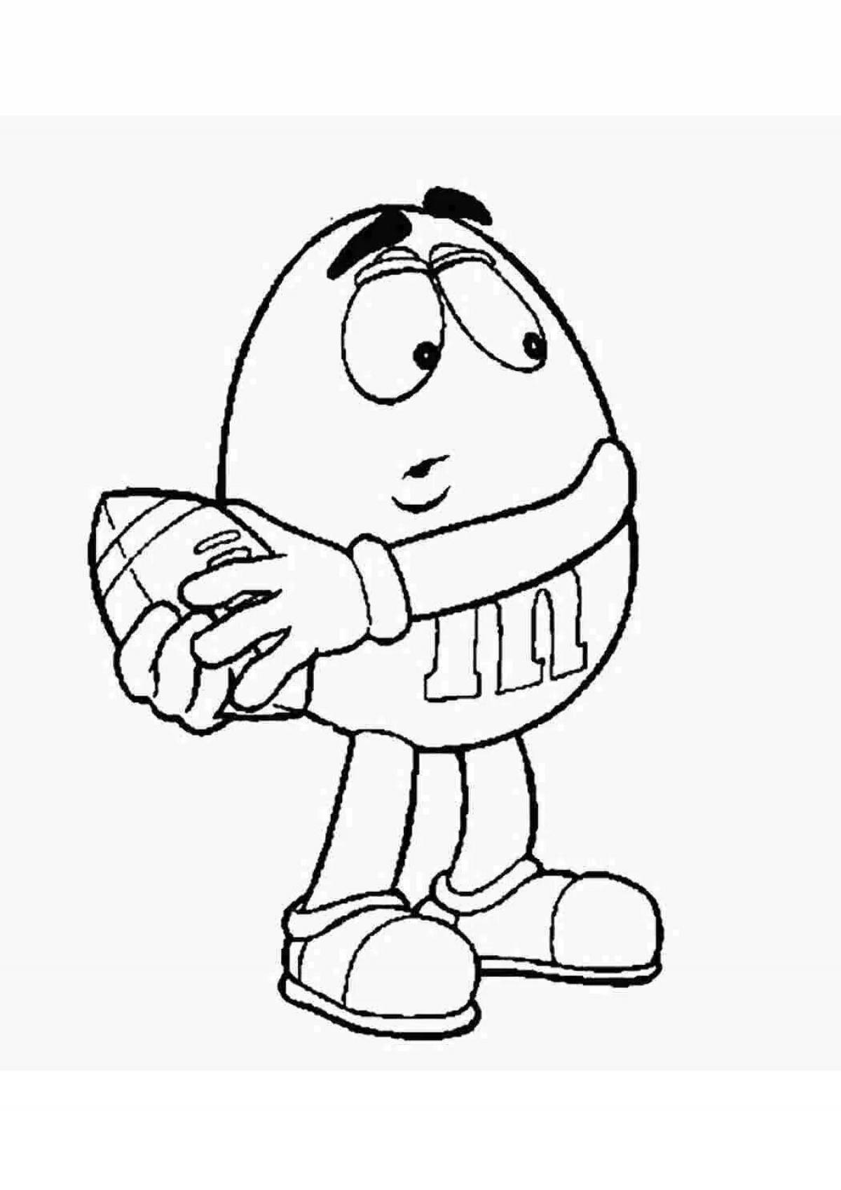 Fun m&ms coloring pages