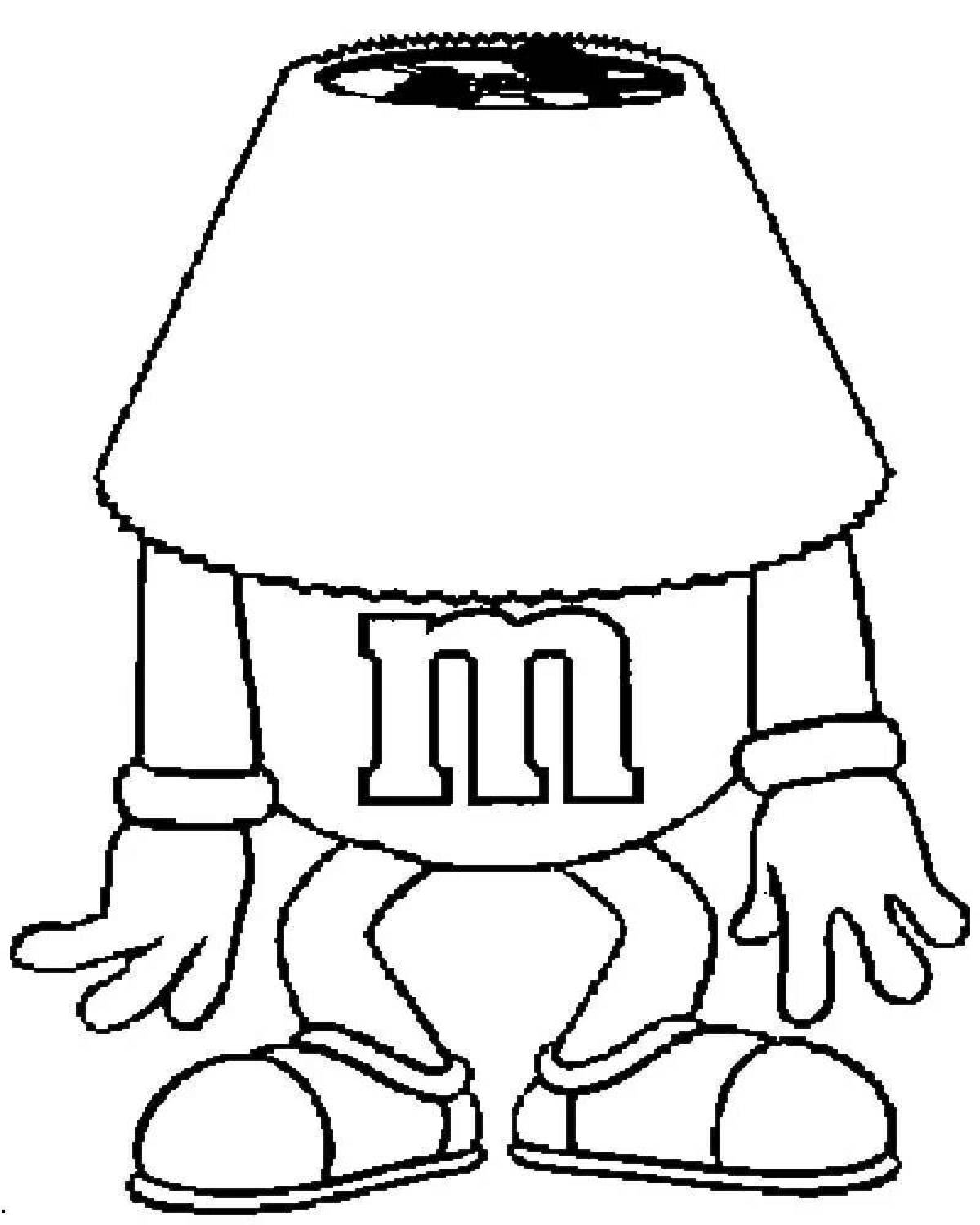 Coloring m&ms with bright colors