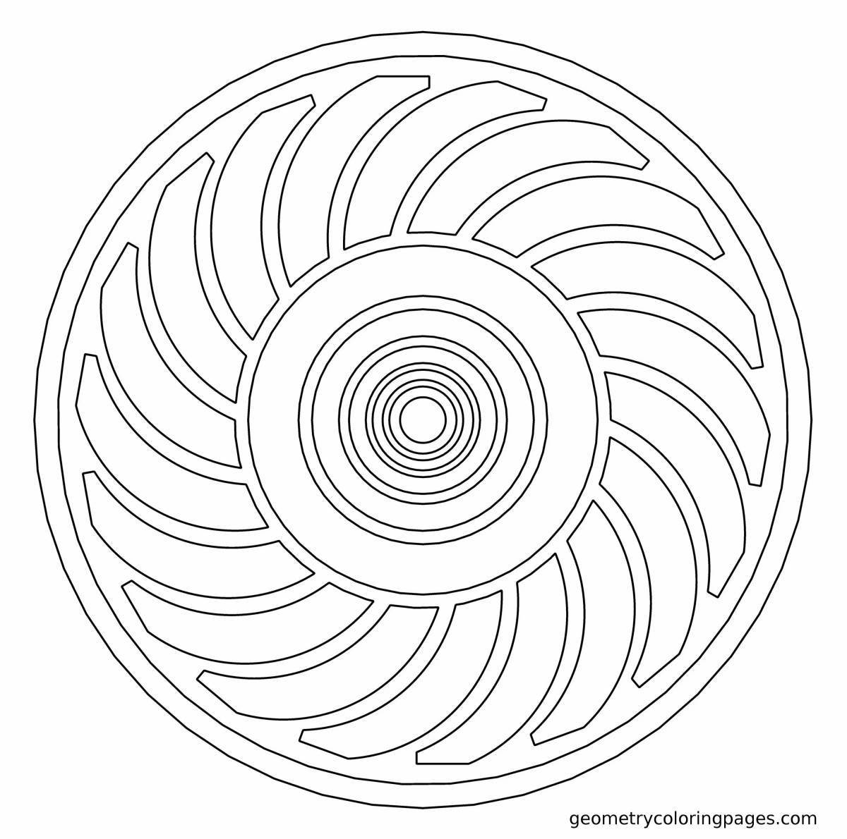 Exquisite spiral coloring