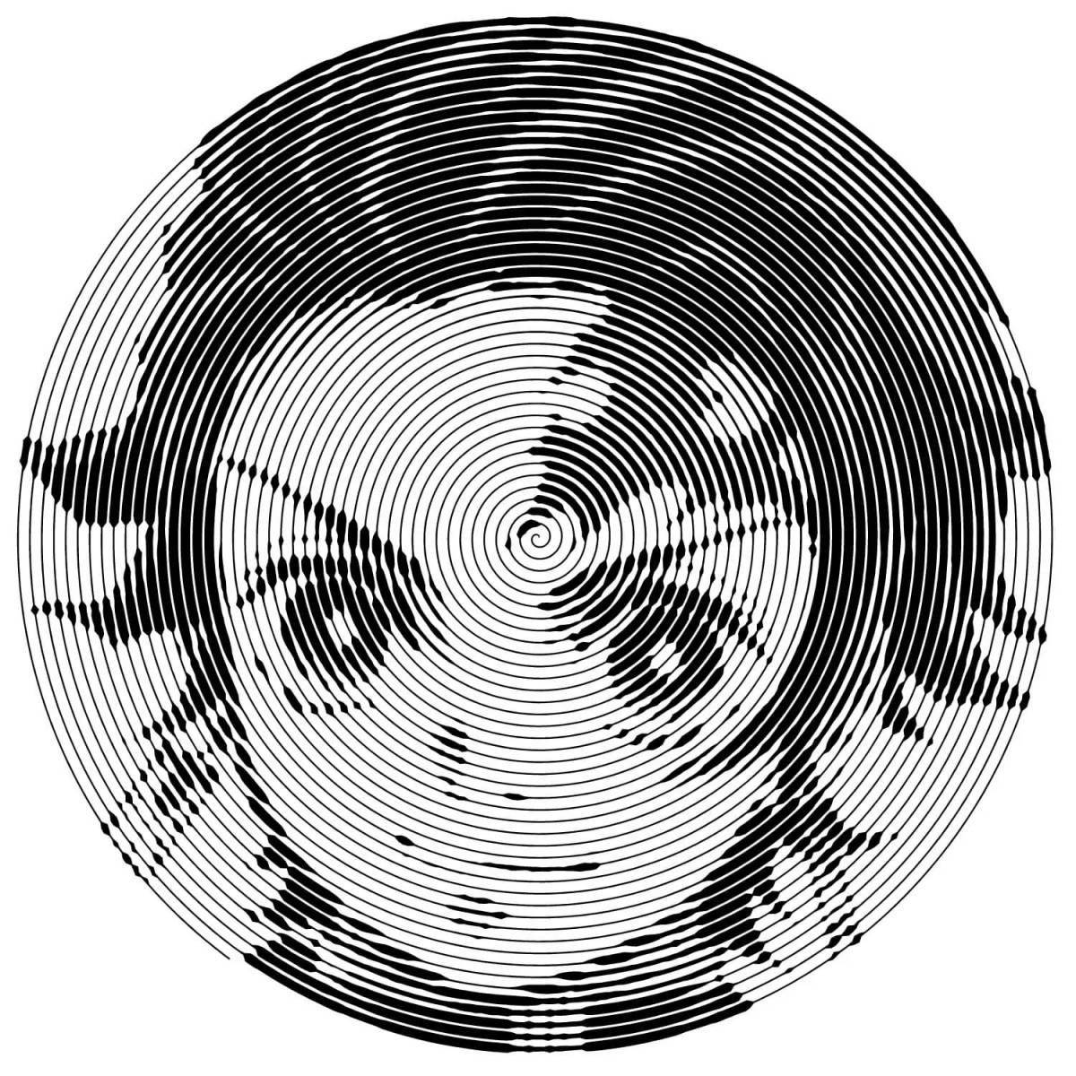 Nice spiral coloring