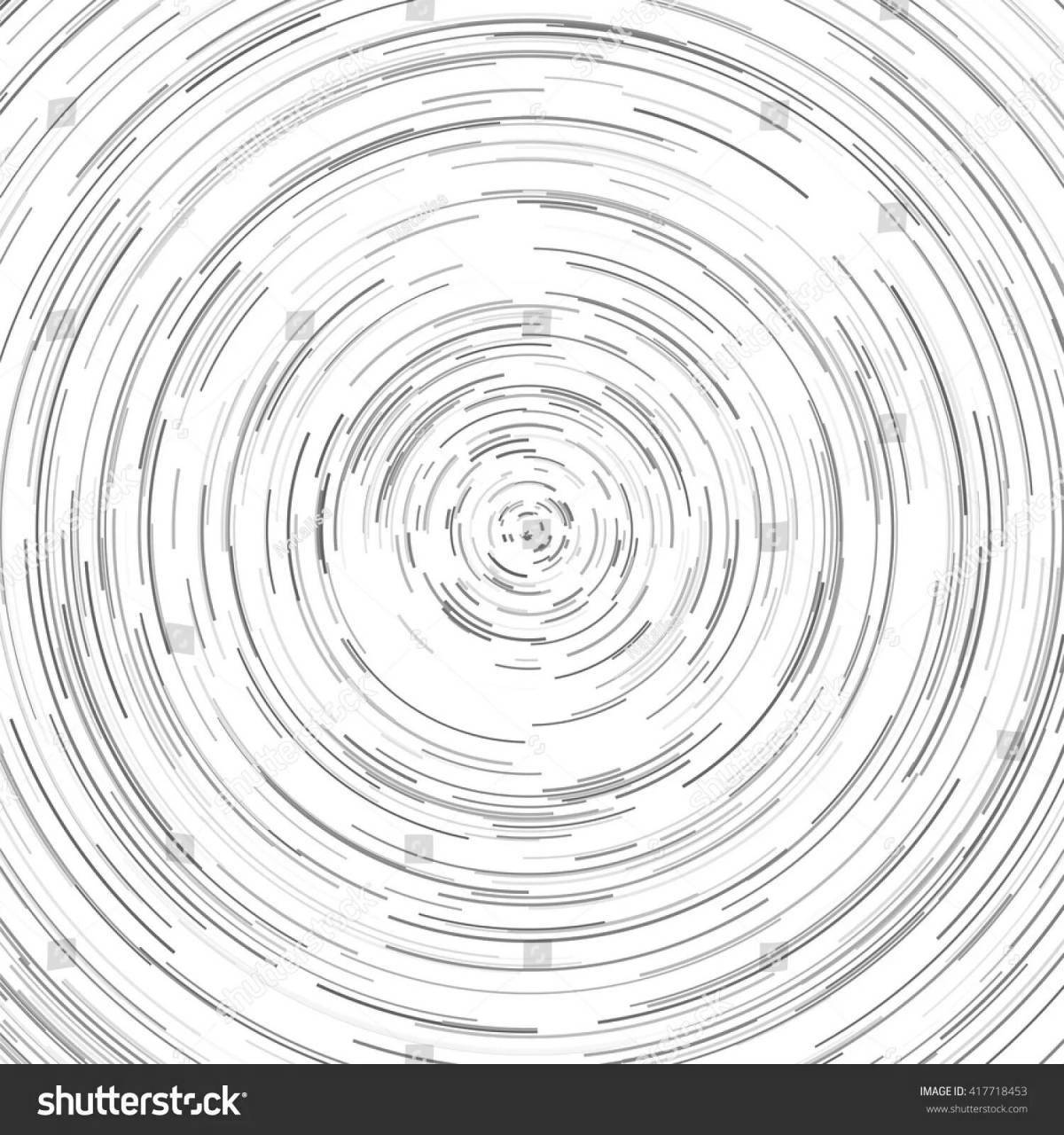Peaceful spiral coloring