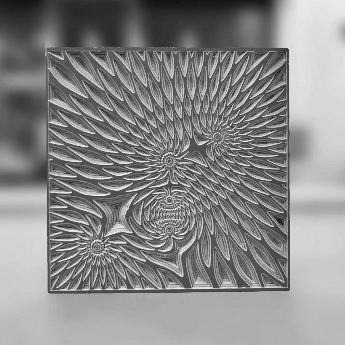 Creative coloring layered art plywood