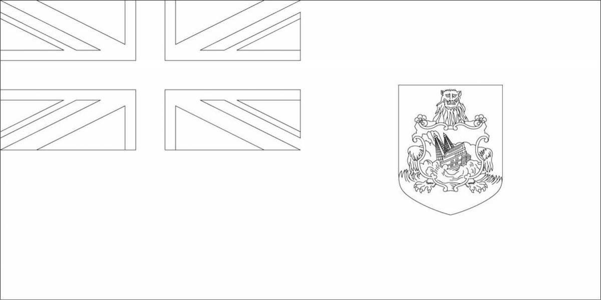 Glossy coloring coat of arms of the city eagle