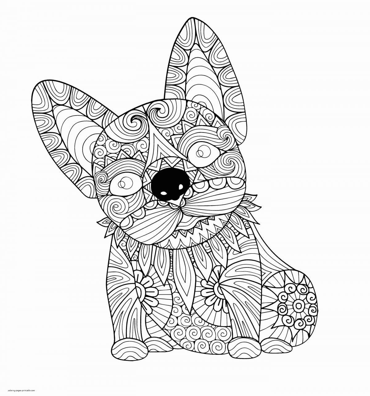 Joyful anti-stress light big coloring book