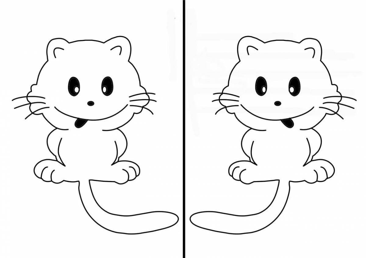 Coloring book joyful 2 hands at the same time