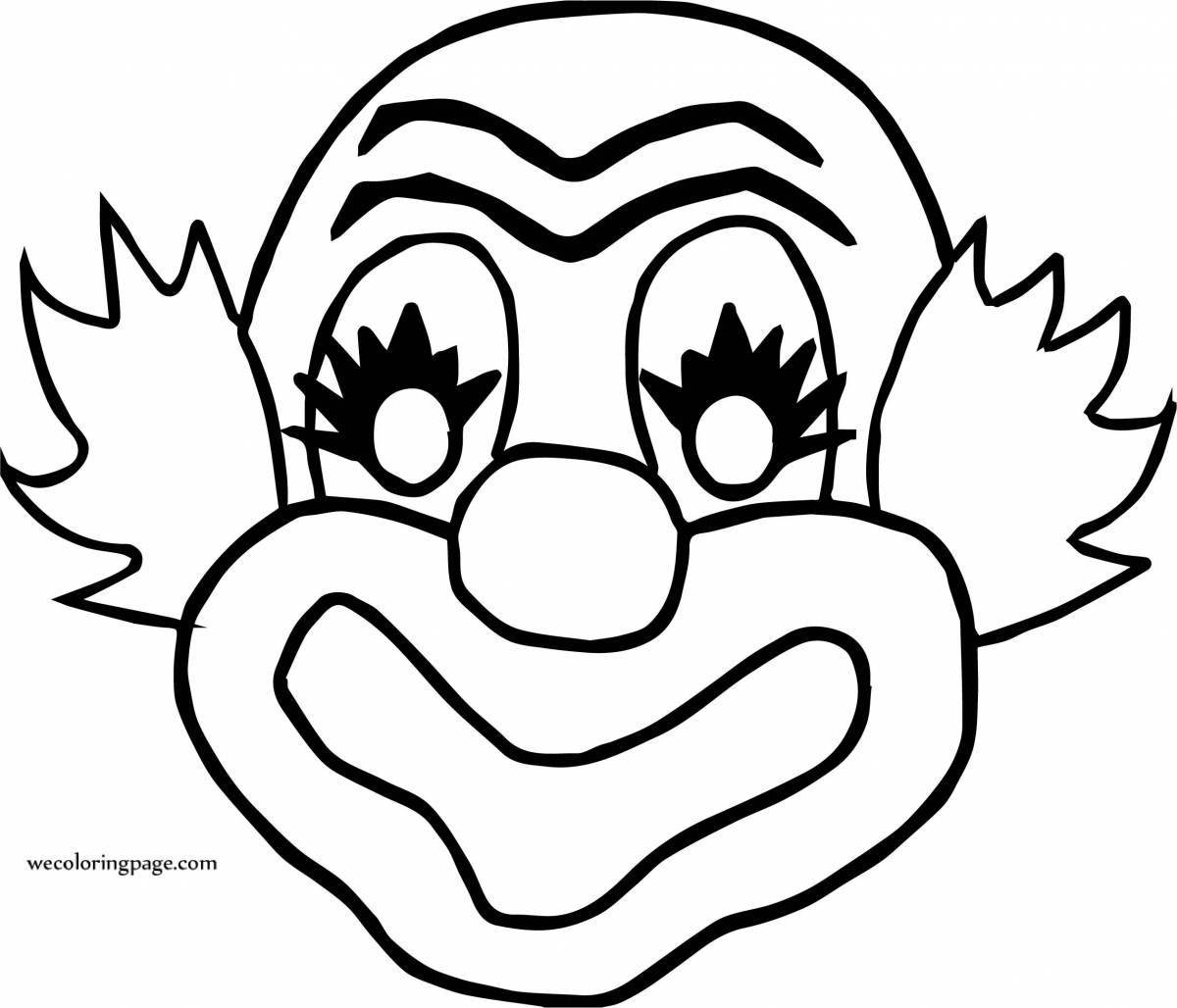 Colouring funny clown